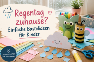 Regentag zuhause? Einfache Bastelideen, die nicht überfordern