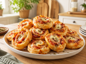 Mini-Pizza-Schnecken in 30 Minuten: Einfaches Familienrezept für stressige Tage